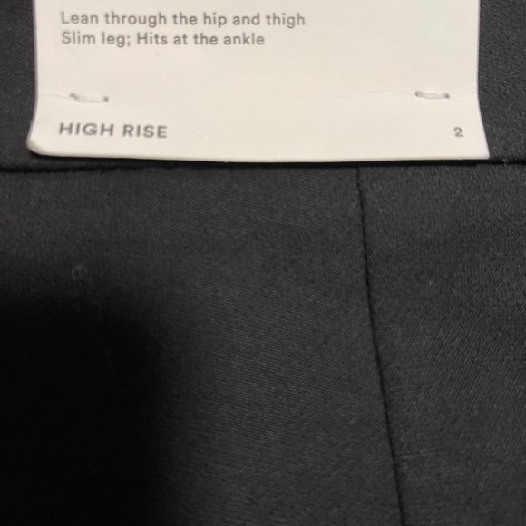 NWT - Ann Taylor The High Rise Eva Ankle Pant, Size 2, Color Black - Picture 4 of 5